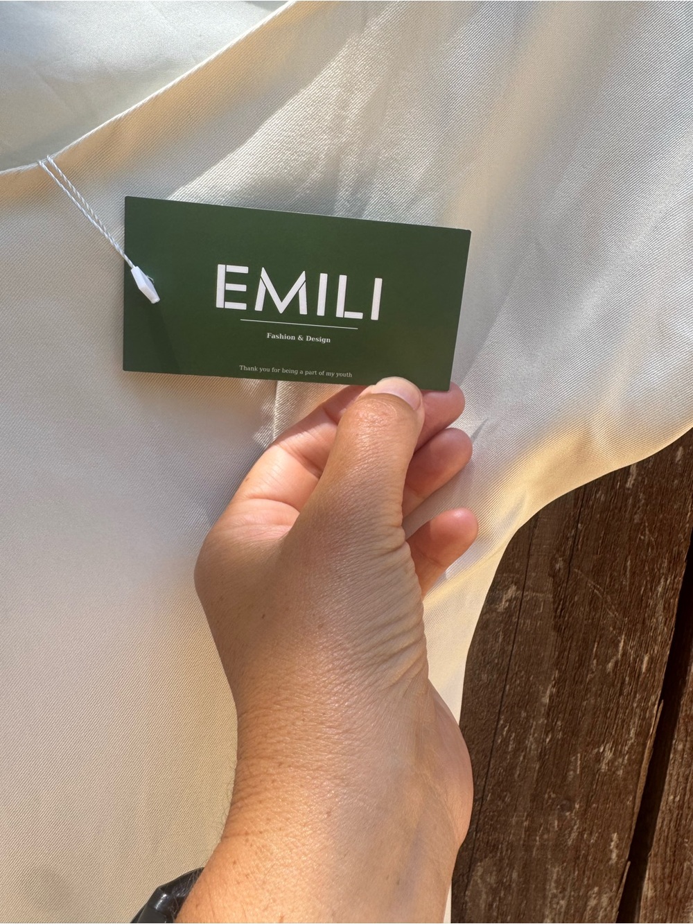 NWT EMILI Ivory Draped Midi Dress | Elegant Ruched Cocktail Dress - Picture 4 of 4